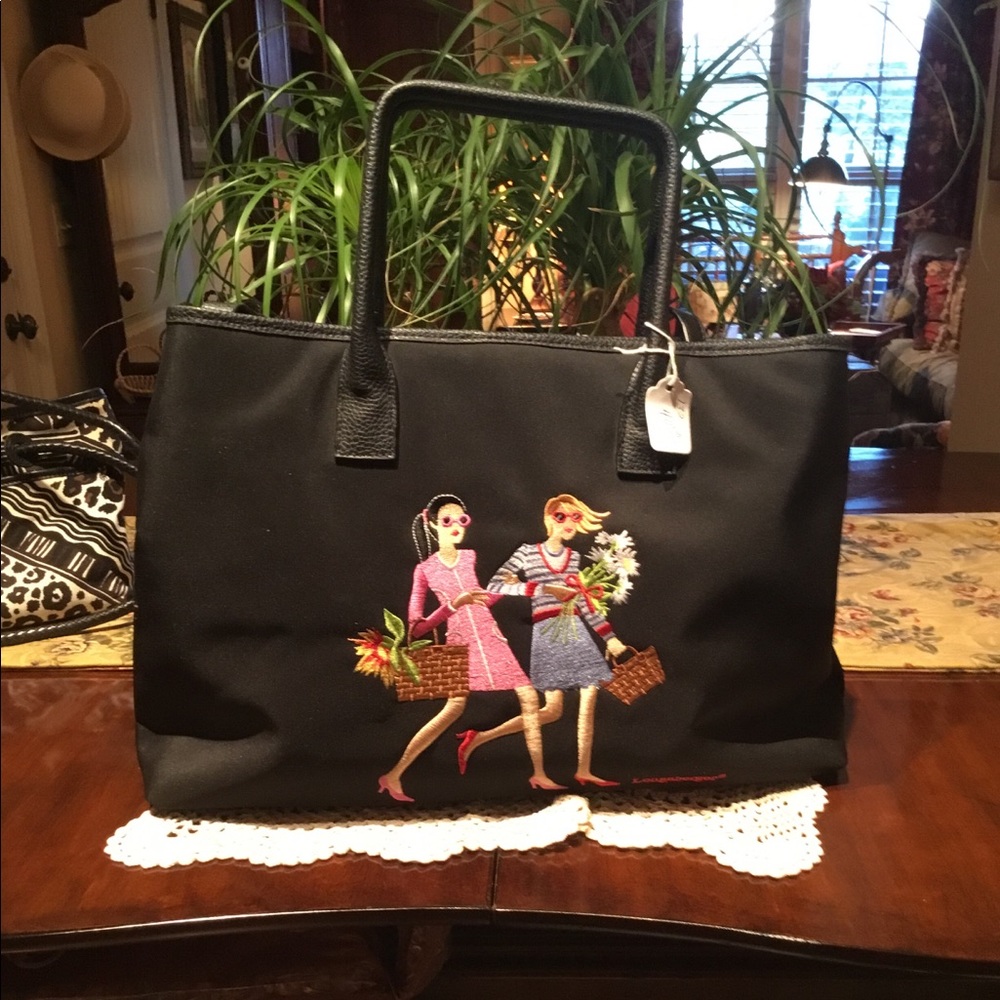 Black tote Longabeger